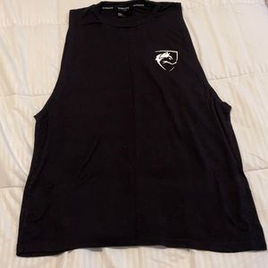 xL black and white Alphalete cutoff shirt